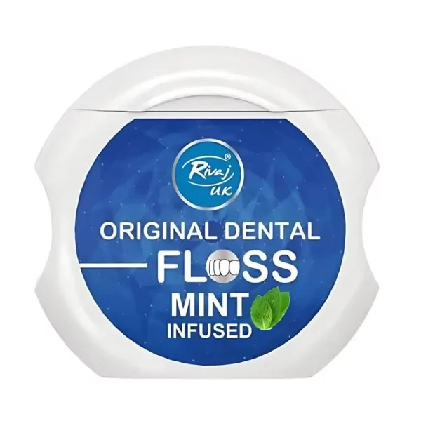 Rivaj UK Original Dental Floss - Mint 50m - Durable, shred-resistant floss with refreshing mint flavor for healthier teeth.