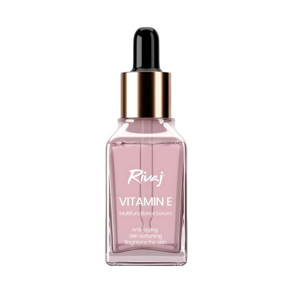 Rivaj Vitamin E Face Serum 30ml - Hydrates, softens, and repairs skin for a youthful and radiant look.