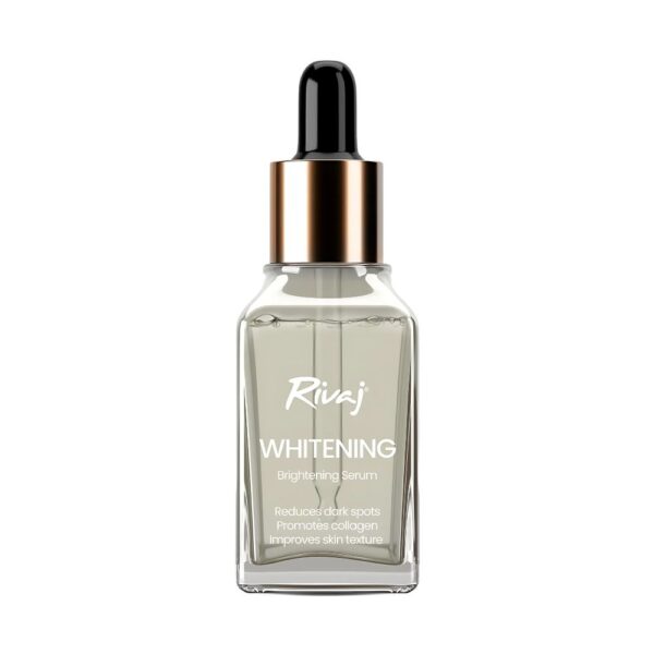 Rivaj Whitening Face Serum 30ml - Hydrates, brightens, and reduces fine lines for radiant, youthful skin.