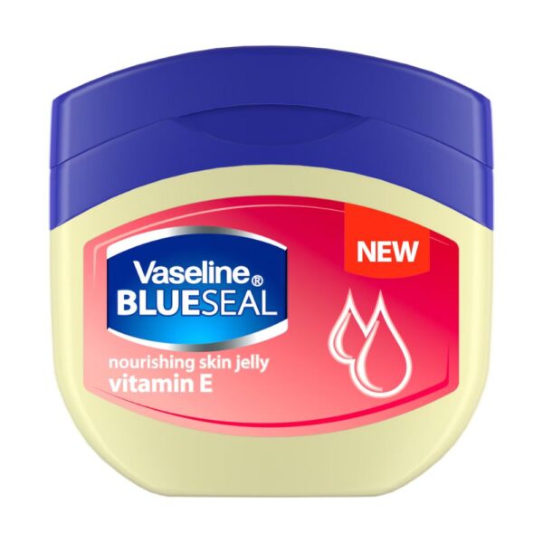 Vaseline Blue Seal Vitamin E Nourishing Skin Jelly 250ml - Deep hydration with Vitamin E for soft and elastic skin.