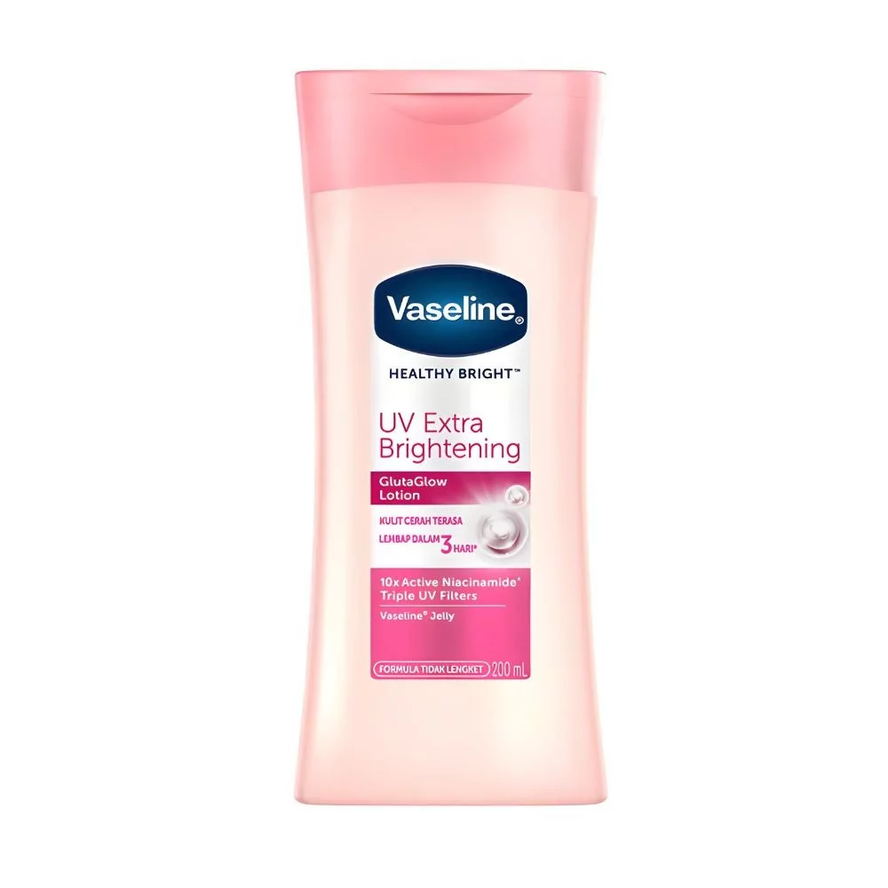 Vaseline Healthy Bright Uv Extra Brightening 200Ml, Hydrates And Brightens Skin With Gluta Glow™ And Triple Sunscreens.