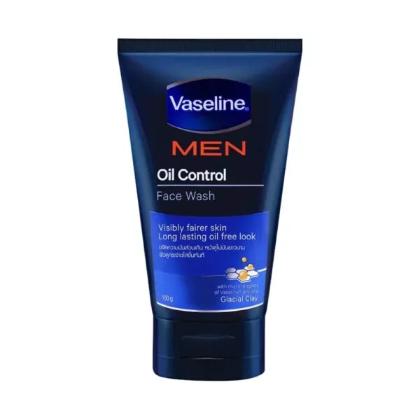 Vaseline Men Oil Control Face Wash 100gm - Daily face wash for men to control oily skin and prevent breakouts.