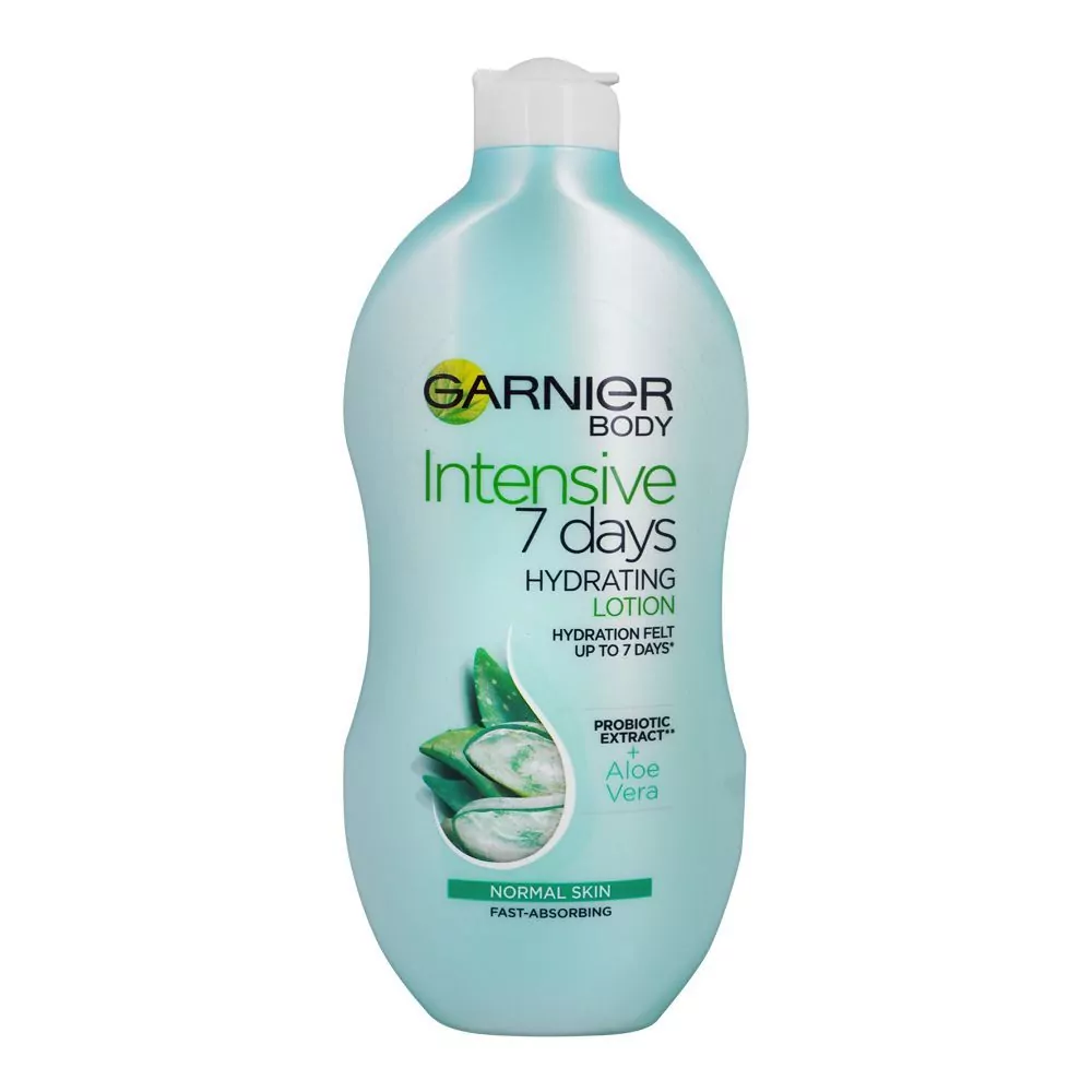 Garnier Body Intensive 7 Days Lotion 400Ml. Hydrate Skin With Aloe Vera For Up To 7 Days. It Keeps Skin Soft And Smooth.