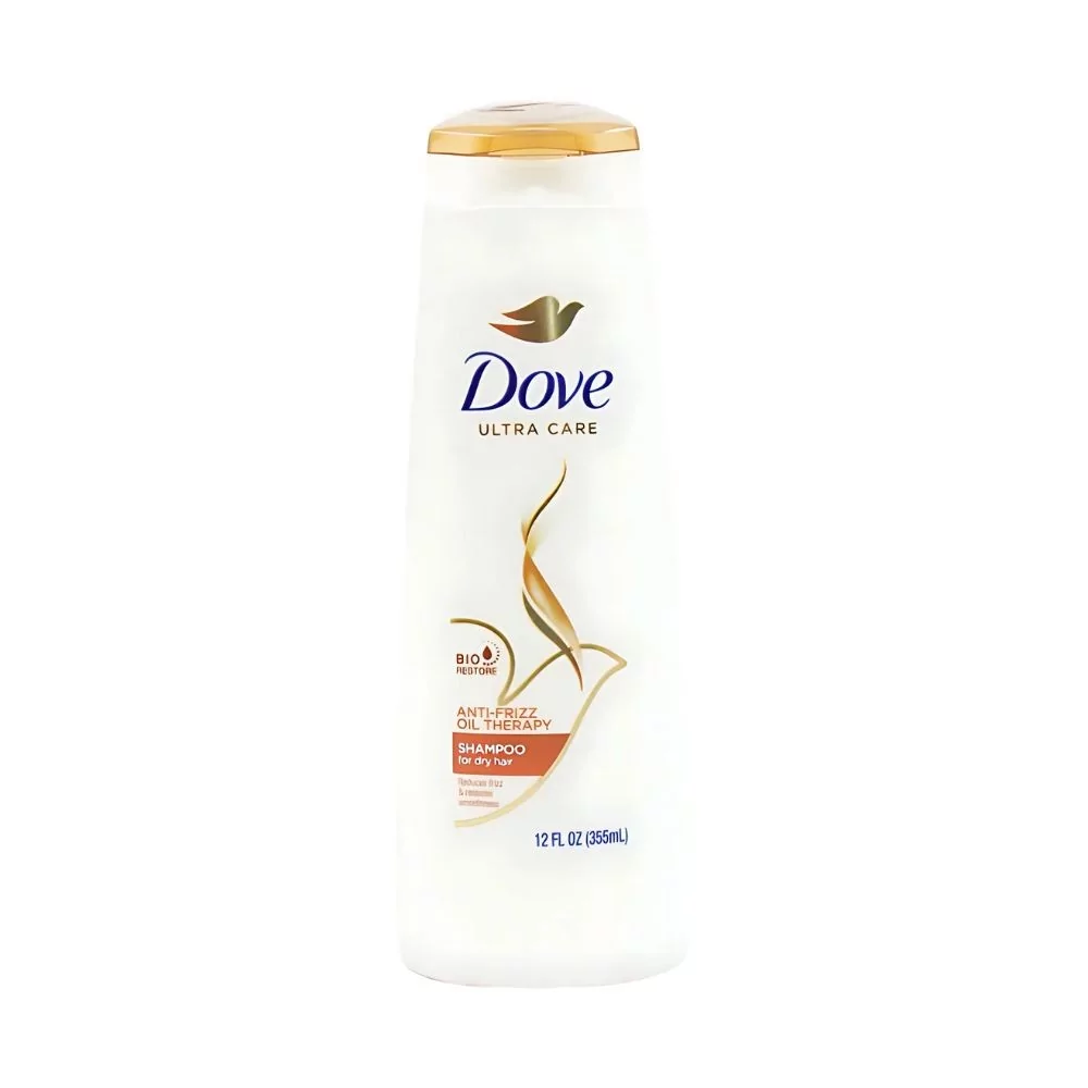 Dove Anti-Frizz Oil Therapy Shampoo – 355Ml For Smooth, Frizz-Free Hair With Nutri-Oils And Shea Butter.