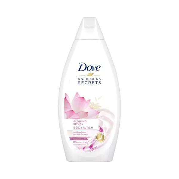 Dove Glowing Ritual Body Wash – 500ml for soft, smooth, and glowing skin with a refreshing floral scent.