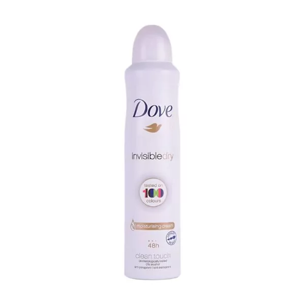 Dove Invisible Dry Deodorant - 48-hour sweat protection and no white marks on clothes.