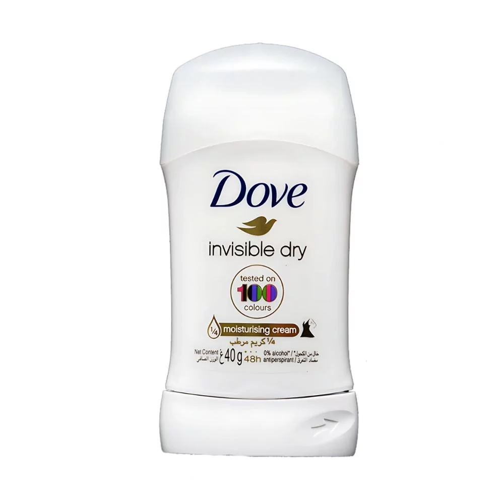 Dove Invisible Dry Deodorant Stick 40Gm – No Marks On Clothes, 48-Hour Protection, And Smooth Underarms.