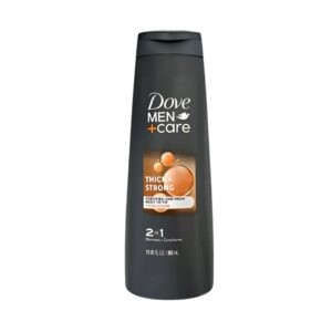 Dove Men Care Thick &Amp; Strong Shampoo 355Ml – 2-In-1 Formula With Caffeine And Calcium For Thicker, Stronger Hair.