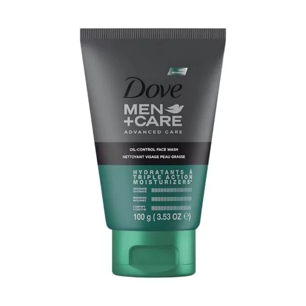 Dove Men Oil Control Face Wash - Deeply cleanses and controls shine for refreshed, matte skin.