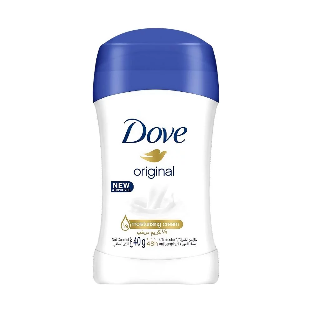 Dove Original Deodorant Stick – 40G For Smooth, Soft, And Fresh Underarms With 48-Hour Protection.