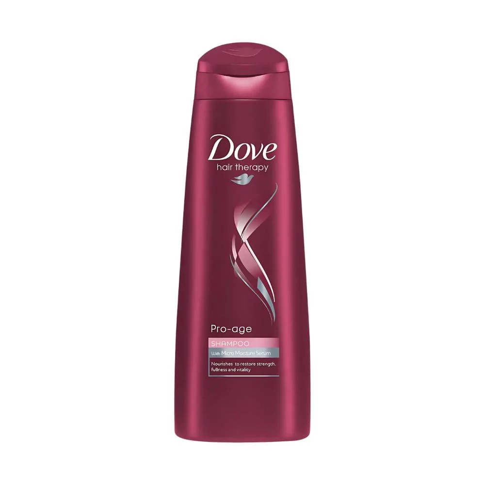 Dove Pro-Age Shampoo – 250Ml Bottle For Stronger, Fuller, And Hydrated Ageing Hair.