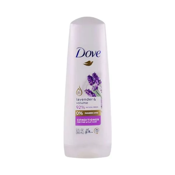 Dove Thickening Ritual Lavender Conditioner - Adds volume and nourishes hair with lavender oil and rosemary extract.