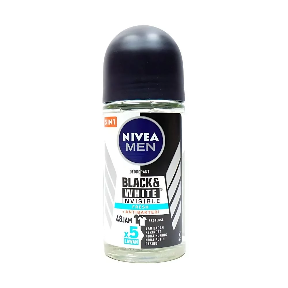 Nivea Black &Amp;Amp; White Invisible Deodorant 50Ml For Long-Lasting Freshness And Stain-Free Clothes.