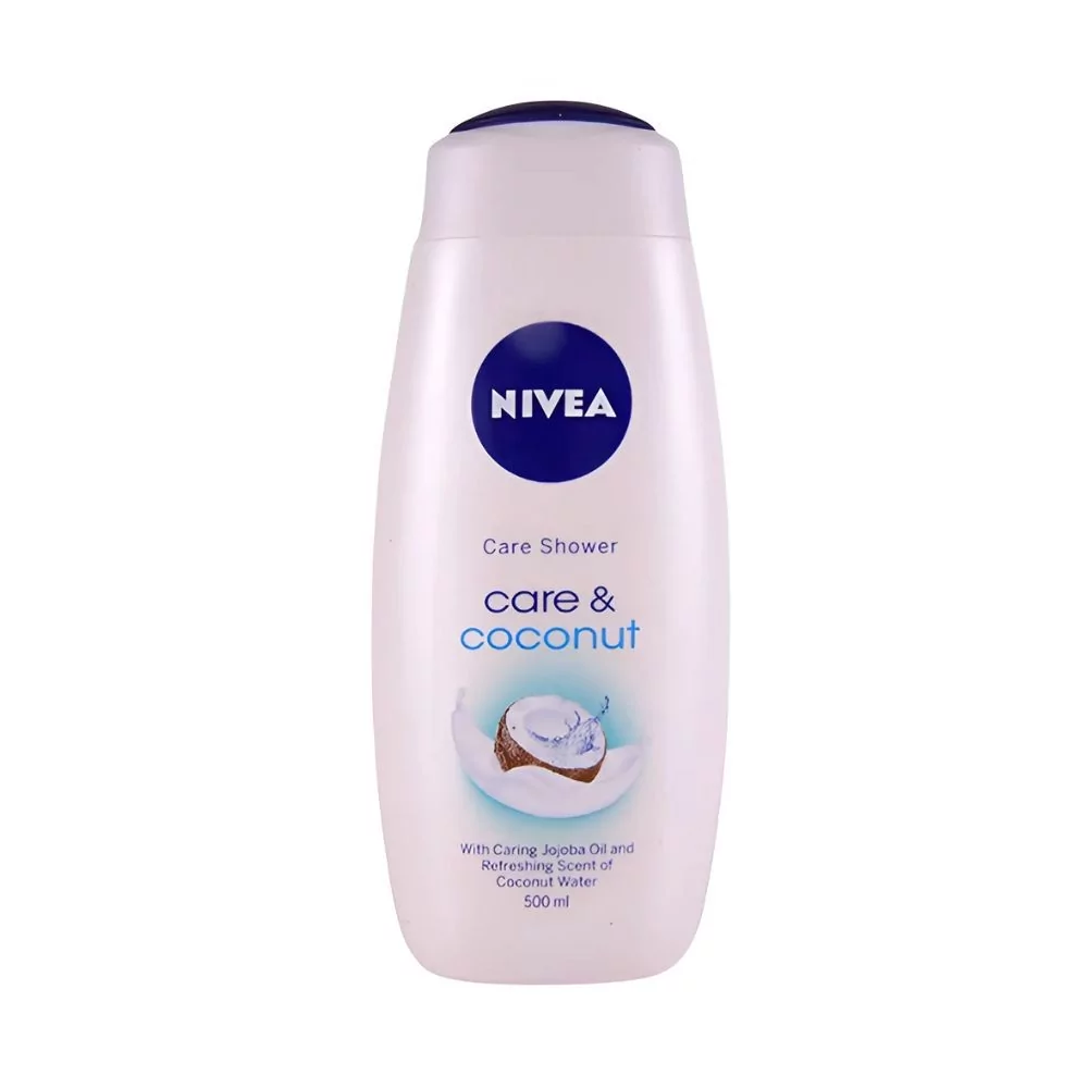 Nivea Care &Amp;Amp; Coconut Shower Cream 500Ml With Jojoba Oil And Coconut Scent For Soft Skin.