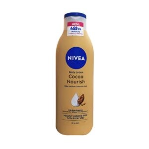 Nivea Cocoa Butter Body Lotion 250Ml For 48-Hour Deep Hydration With Cocoa Butter And Vitamin E For Dry And Smooth Skin.