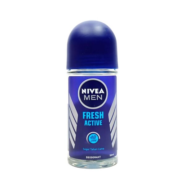 NIVEA Fresh Active Deodorant Roll-On 50ml,This deodorant gives you long-lasting freshness with ocean scent is light and perfect. This deodorant provide you protection from sweat or odor.