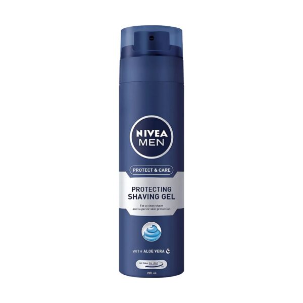 NIVEA MEN Protect & Care Shaving Foam 200ml - Enriched with Aloe Vera and Pro-Vitamin B5 for smooth and protective shaving.