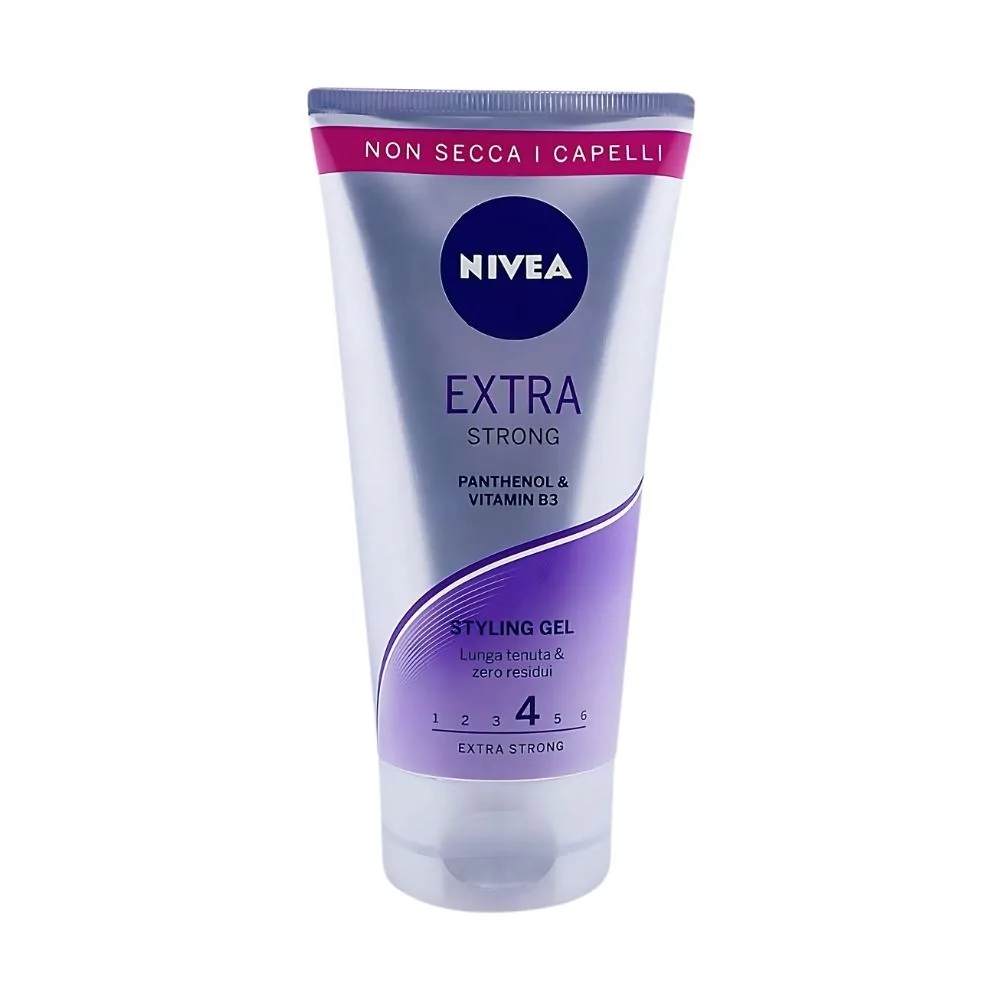 Nivea Extra Strong Styling Gel 150Ml – Long-Lasting Hold With Panthenol And Vitamin B3 For Nourished And Healthy Hair.