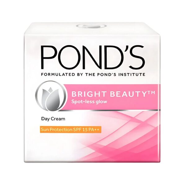 Pond's Bright Beauty Day Cream SPF 15 - Brightening cream with Vitamin B3 and sun protection.