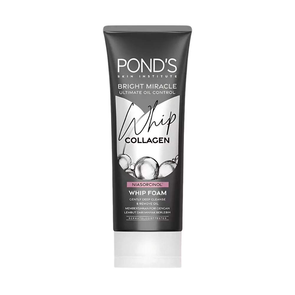 Pond'S Bright Miracle Oil Control Whip Foam - Deep Cleansing Face Wash With Activated Charcoal And Niasorcinol.