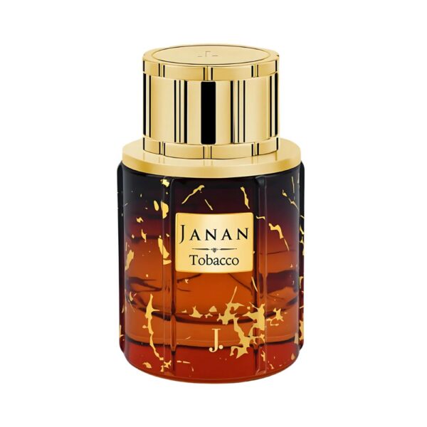 J. Janan Tobacco EDP – Warm men’s perfume with bergamot, honey, and sandalwood for a rich, bold scent.