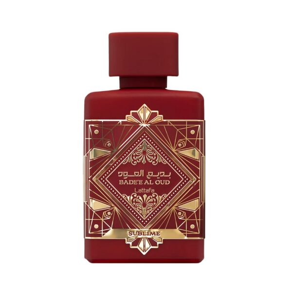 Lattafa Badee Al Oud Sublime Perfume EDP Unisex 100ml – A rich fragrance with plum, jasmine, and caramel oud.