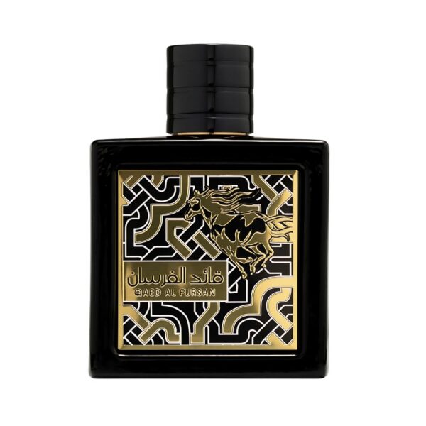 Lattafa Qaed Al Fursan – Unisex perfume with pineapple, jasmine, and oud for a fruity, woody scent.