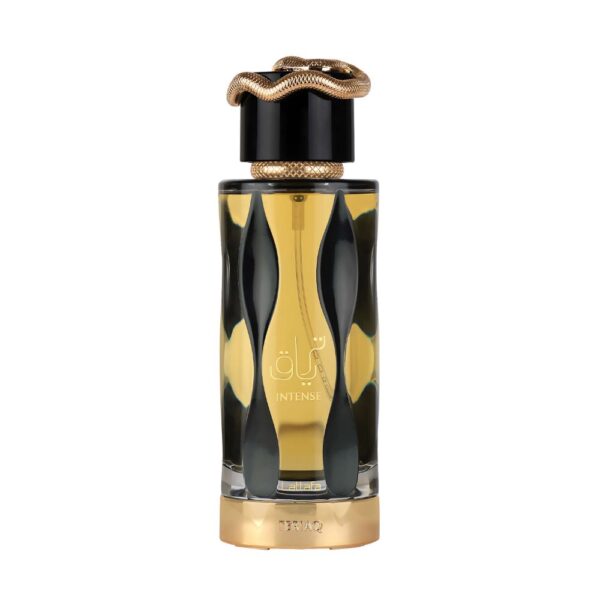 Lattafa Teriaq Intense Perfume EDP Unisex 100ml – A warm, spicy fragrance with saffron, plum, and amber.