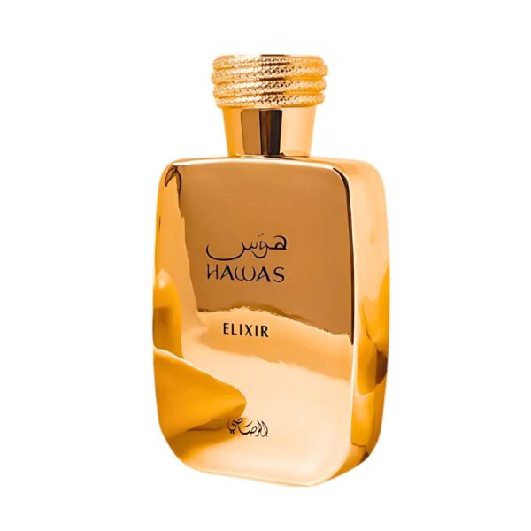 Rasasi Hawas Elixir EDP – Fresh men’s perfume with lavender, vanilla, and honey for a rich and lasting scent.