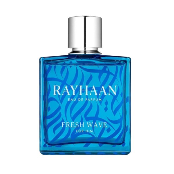 Rayhaan Fresh Wave EDP - Fresh men’s perfume with mint, geranium, and cedarwood for a clean scent, perfect for daily use.