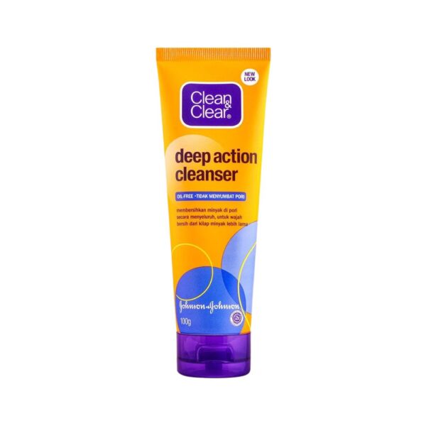 Clean & Clear Deep Action Cleanser – Creamy face wash for clean, cool, and smooth skin.