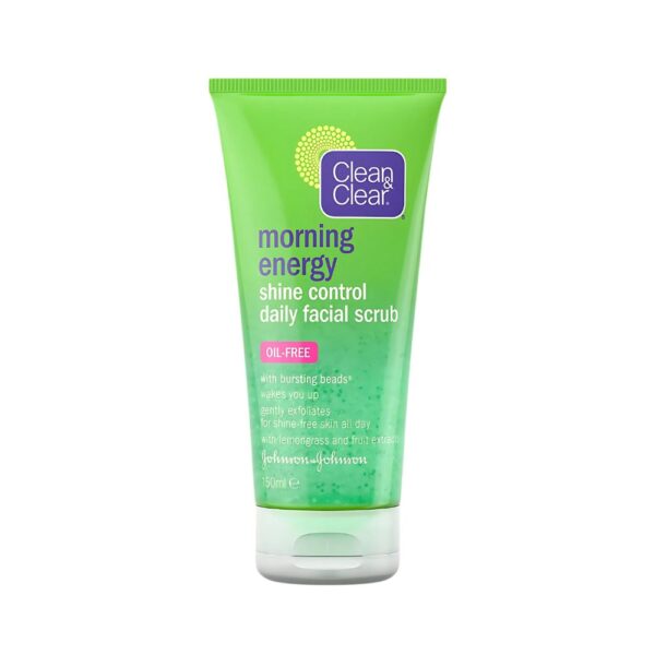 Clean & Clear Morning Energy Scrub – Face scrub with citrus scent and beads for fresh, clean skin.