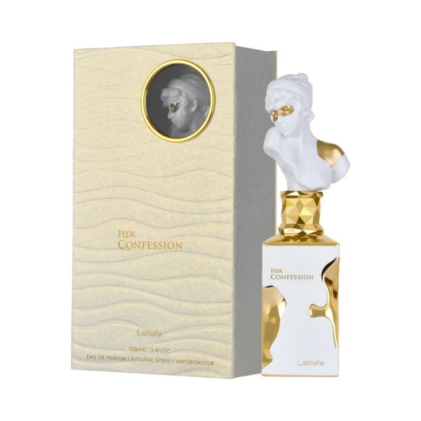 Lattafa Her Confession Perfume EDP Women 100ml – A warm floral fragrance with cinnamon, jasmine, and vanilla.