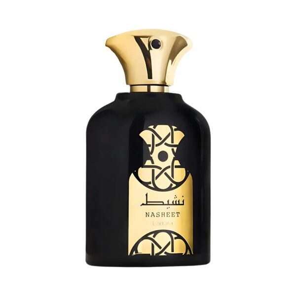 Lattafa Nasheet Perfume EDP Unisex 100ml – A warm woody fragrance with guaiac wood, nutmeg, and sandalwood.