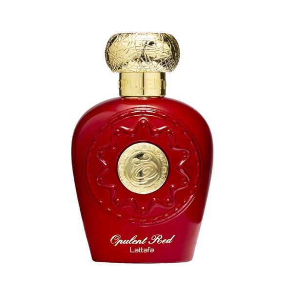 Lattafa Opulent Red Perfume EDP Unisex 100ml – A warm and woody fragrance with saffron, jasmine, and oud.