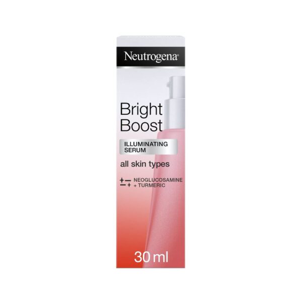 Neutrogena Bright Boost Illuminating Serum – Reduces dark spots, evens skin tone, and adds natural glow.