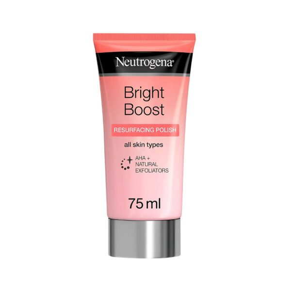 Neutrogena Bright Boost Resurfacing Polish – Gentle scrub with AHA, PHA and exfoliators for soft, glowing skin