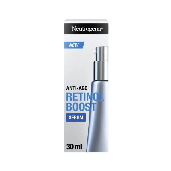 Neutrogena Retinol Boost Serum – Reduces wrinkles and brightens skin with Retinol, Myrtus Extract & Hyaluronic Acid.