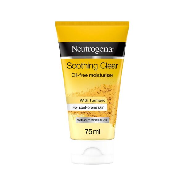 Neutrogena Soothing Clear Oil Free Moisturizer – Lightweight hydrating cream with Turmeric to calm and refresh skin.