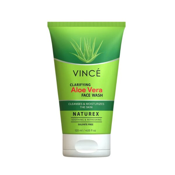 Vince Aloe Vera Face Wash – Hydrating and soothing cleanser for soft, smooth and refreshed skin.