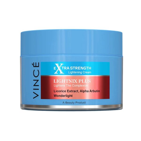 Vince Extra Strength Lightening Cream – Skin lightening cream with Alpha Arbutin and Licorice for brighter and even skin tone.