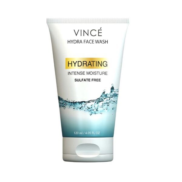 Vince Hydra Face Wash – Gently cleanses and hydrates skin with Sodium PCA for all-day freshness.