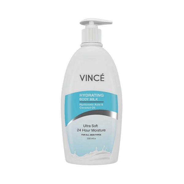 Vince Hydrating Body Milk – Hydrating body lotion with Hyaluronic Acid and Coconut Oil for soft, glowing, and nourished skin.