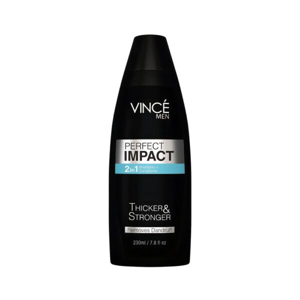 Vince Perfect Impact Men Shampoo – 2-in-1 shampoo and conditioner for strong, shiny hair and dandruff control.