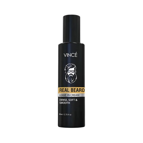 Vince Real Beard Leave In Cream – Softens beard, reduces itch, and boosts natural beard growth with argan and coconut oil.