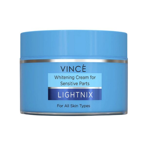 Vince Whitening Cream For Sensitive Parts – Lightens underarms, knees, elbows & inner thighs with gentle brightening formula.